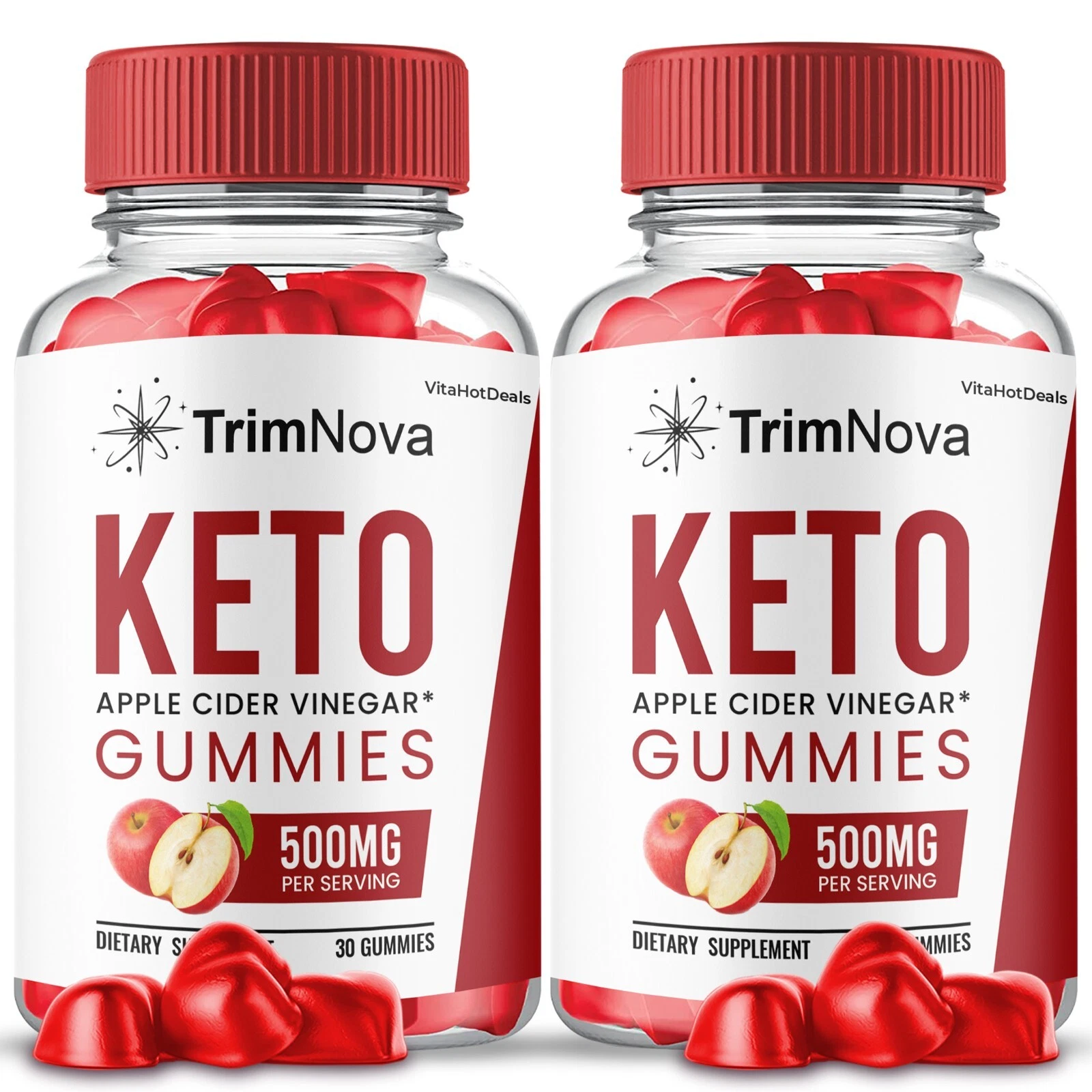 TrimNova Keto ACV Gummies. Maximum Strength Trim Nova Gummies (2 Pack)