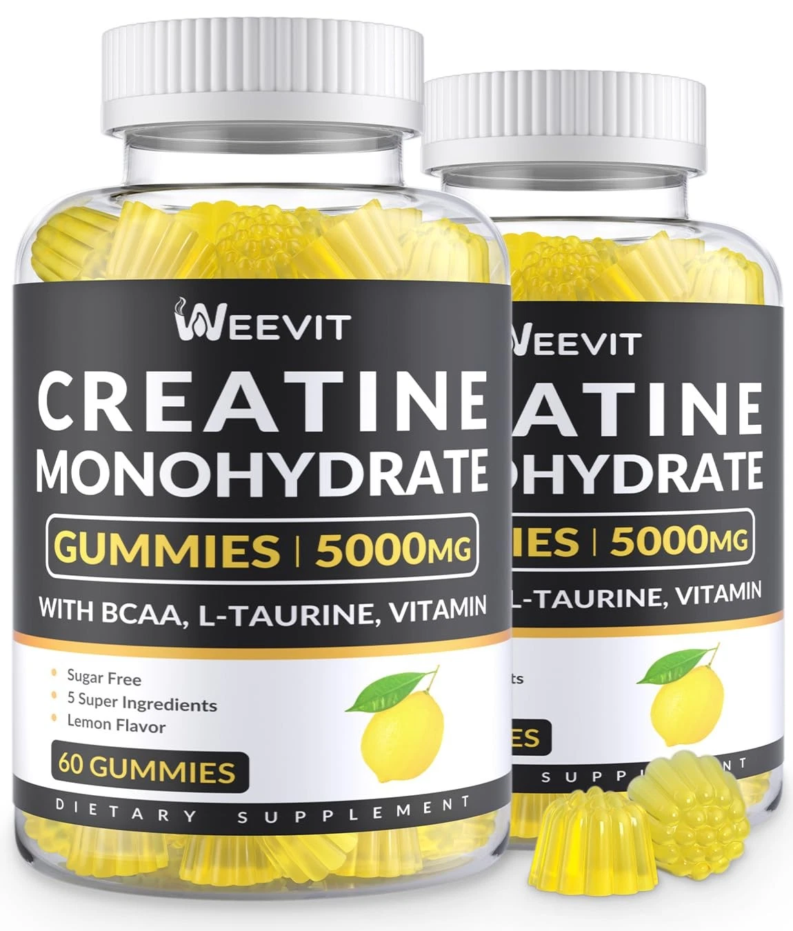 WEEVIT Creatine Monohydrate Gummies for Men, Chewables Creatine Monohydrate for