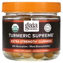 2 X Gaia Herbs, Turmeric Supreme, Extra Strength, 60 Vegan Gummies