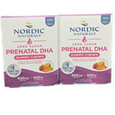 2-Pack Nordic Naturals Prenatal DHA 27ct Zero Sugar Softgels EXP 08/25