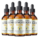 (5 Pack) Ginger Slim Drops, Weight Loss Drops to Support Fat Burning