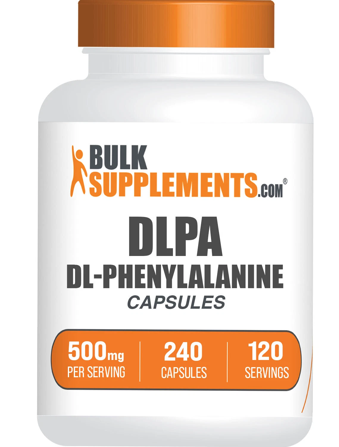 BulkSupplements DL-Phenylalanine 240 Capsules - DLPA Supplement - 500mg Servings