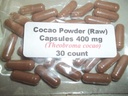 Cocoa (Cacao) Powder Raw Capsules (Theobroma cocao) 400 mg - 30 count