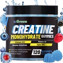 Creatine Monohydrate Gummies 6g for Men & Women, Potent Creatine Supplement, Che