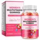 Sugar-Free Womens Multivitamin 50 Plus Gummies With Calcium, Magnesium, Zinc, Vi