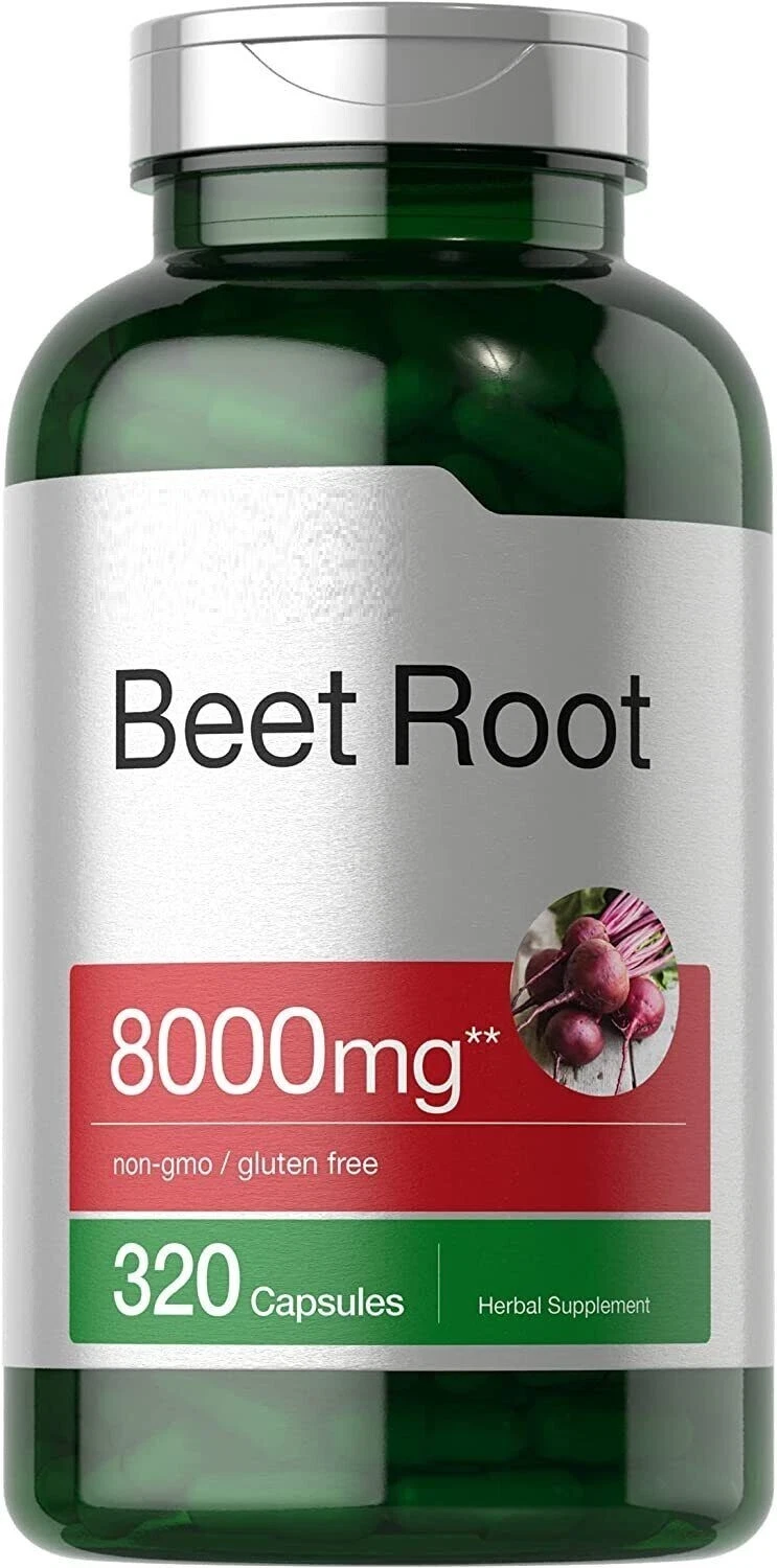 Beet Root 8000mg 320 Caps Non-GMO/No Wheat/No Lactose