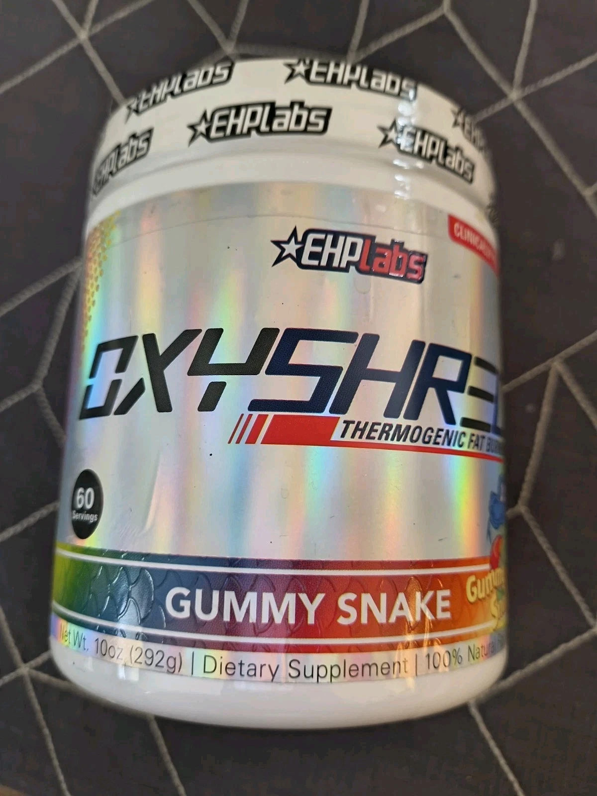 EHP Labs Oxyshred Thermogenic Fat Burner 10.2 Oz 60 Servings Gummy Snake D