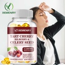 Tart Cherry Bilberry & Celery 12000mg - Advanced Uric Acid Cleanse, Joint Health