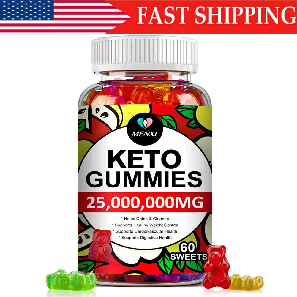 Keto Gummies for Weight & Fat Loss, Belly Fat Burner -60 High Strength ACV Gummy