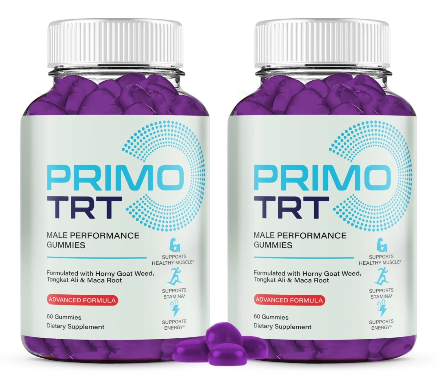 Primo TRT Gummies Maximum Strength Formula Chewable Vitamin 120 Gummies