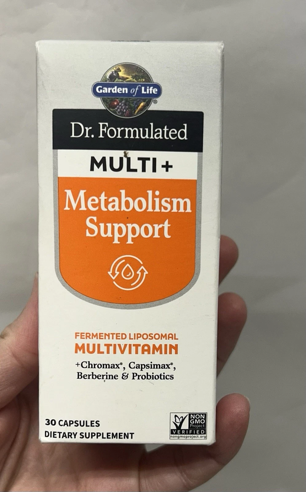 Garden of Life Dr. Formulated Multi+ Metabolism Suport 30 Capsules Multivitamin