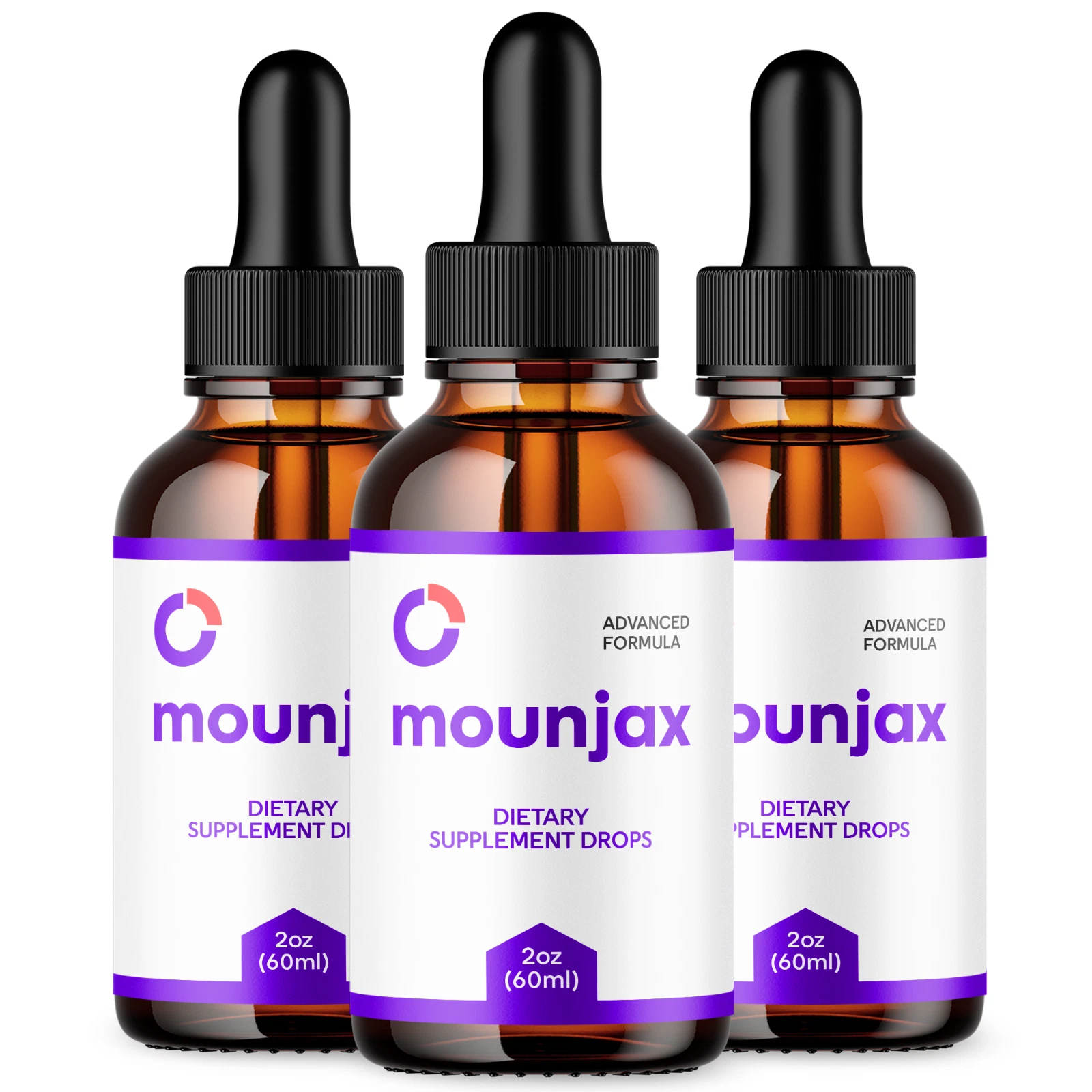 Mounjax Drops Advanced Formula Health and Fitness Support Supplement (3 Pack)