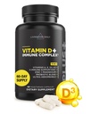 Vitamin D + Immune Complex, Made with Vitamin D3 K2, Zinc, Magnesium, Vitamin...