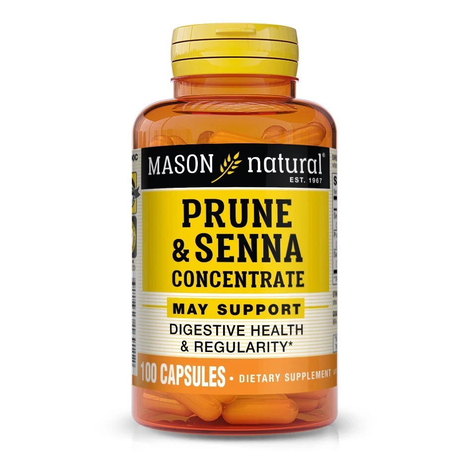 100 capsules PRUNE & SENNA CONCENTRATE HERBAL CLEANSER NATURAL LAXATIVE DETOX