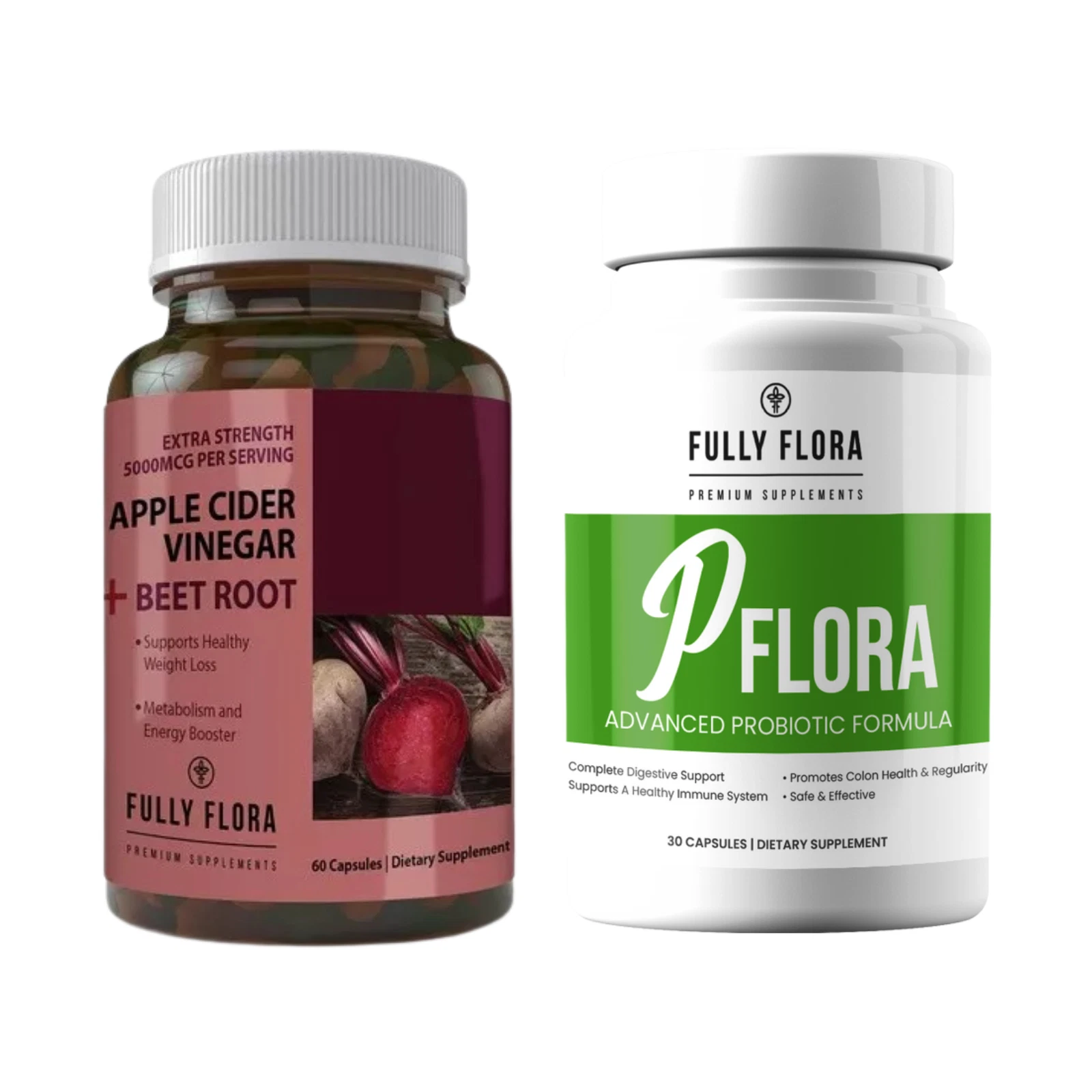 Apple Cider Vinegar Beet Root Weight Loss PFlora Probiotic Immune Supplements