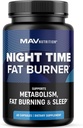MAV Night Time Fat Burner for Weight Loss Support Sleep Aid Appetite Suppressant