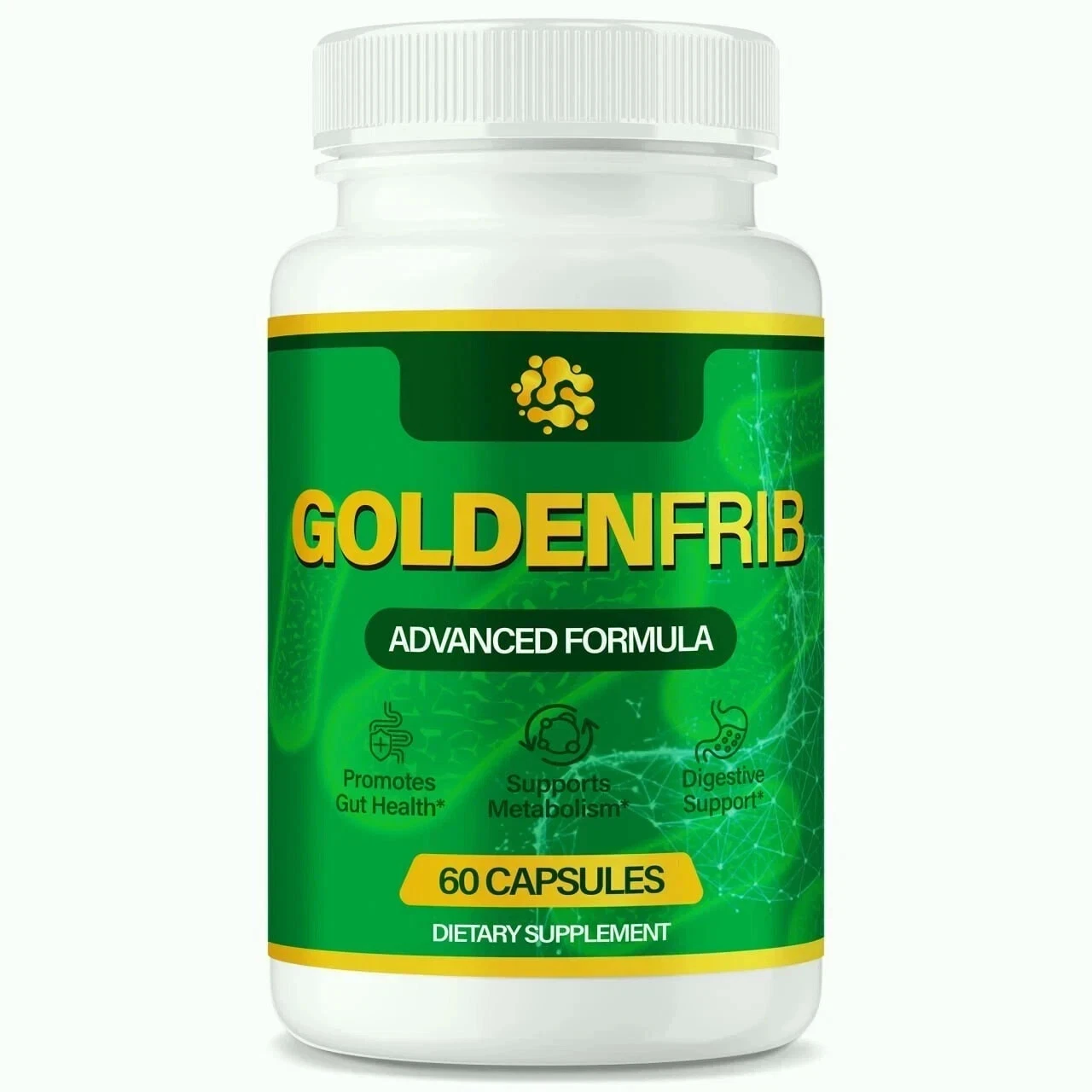 GoldenFrib Capsules, for Probiotic and Gut Health Support 60ct - Pack of 5