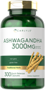 Ashwagandha Capsules 3000mg | 300 Count | Non-GMO, Gluten Free | by Carlyle