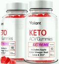 (2 Pack) Valiant Keto ACV Gummies Extreme, Weight Loss Gummy for Burning Fat