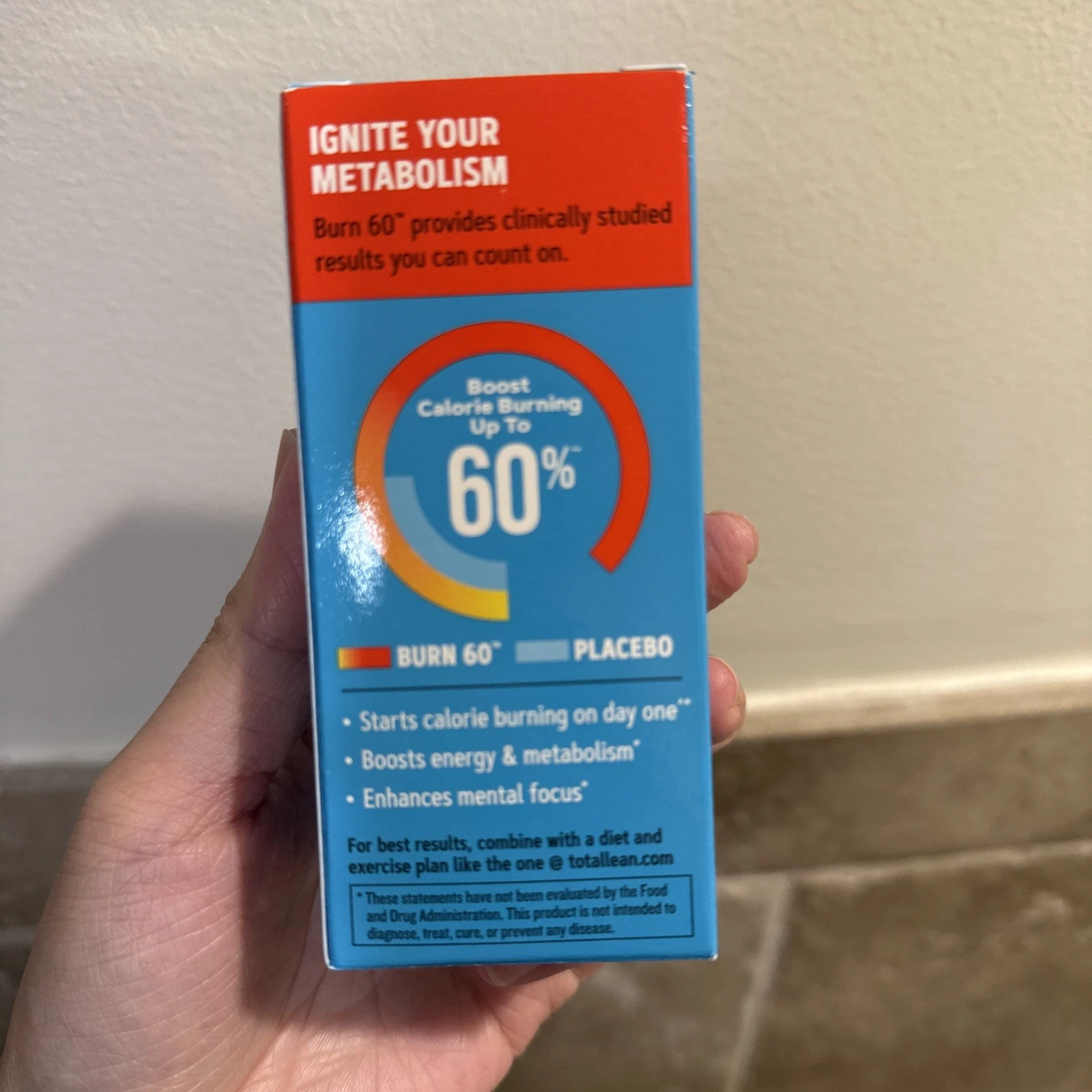 GNC Total Lean Burn 60 Dietary Supplement 60tablets Exp10/21