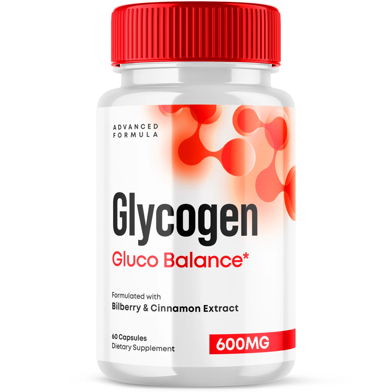 Glycogen Gluco Balance Complex Supplement Natural Support Formula 60 Capsules