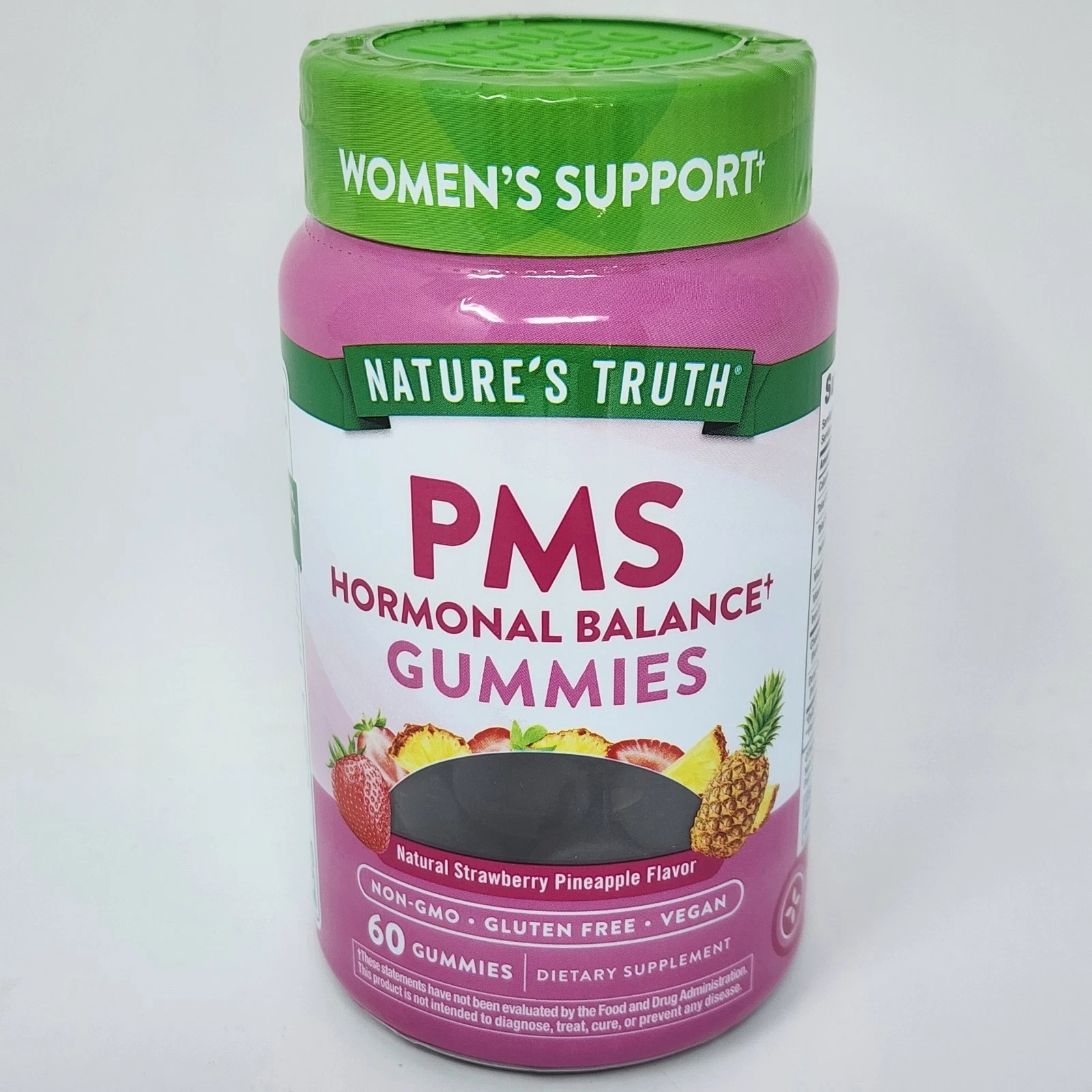 Nature's Truth PMS Gummies in Strawberry & Pineapple Flavor, 60 Gummies