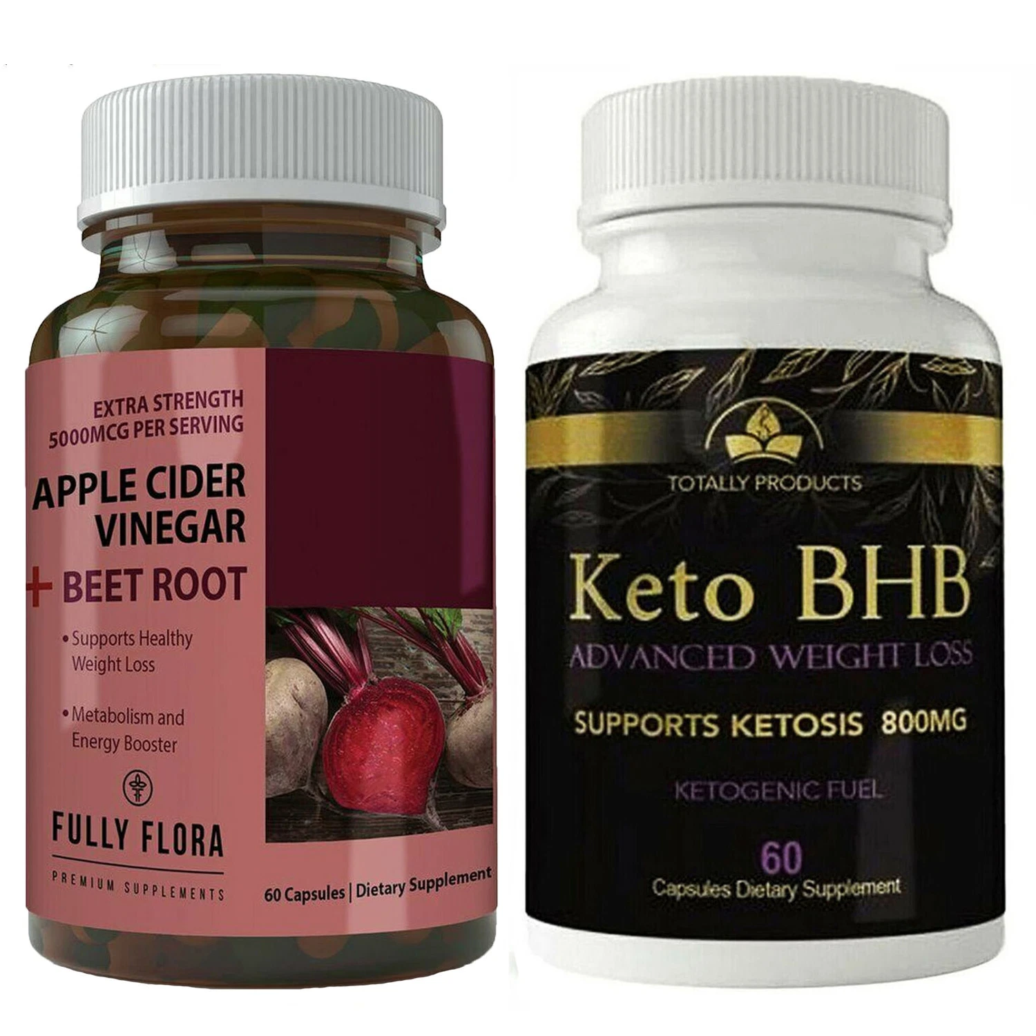 Apple Cider Vinegar Beet Root Keto BHB Fat Burner Weight Loss Dietary Capsules