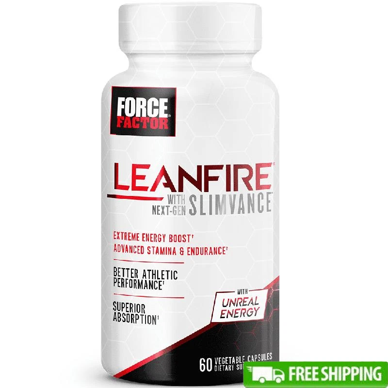 LeanFire Thermogenic Fat Burner Diet Pills Energy Focus Weight Loss 60 Capsules