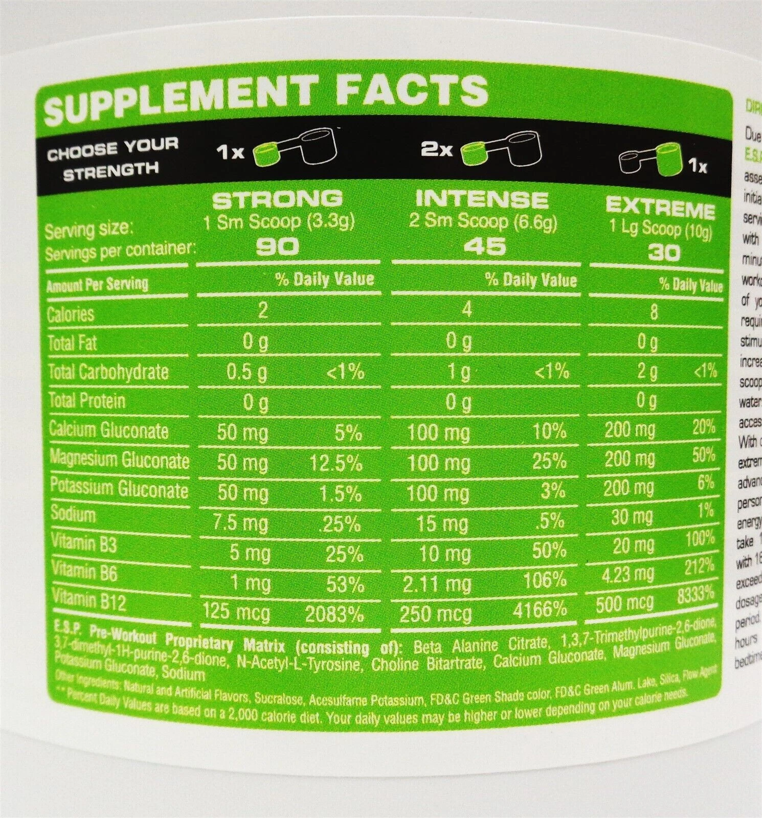 ESP PRE WORKOUT POWDER (E.S.P.) 300 GRAMS ALL FLAVORS NEW SEALED FREE SHIP