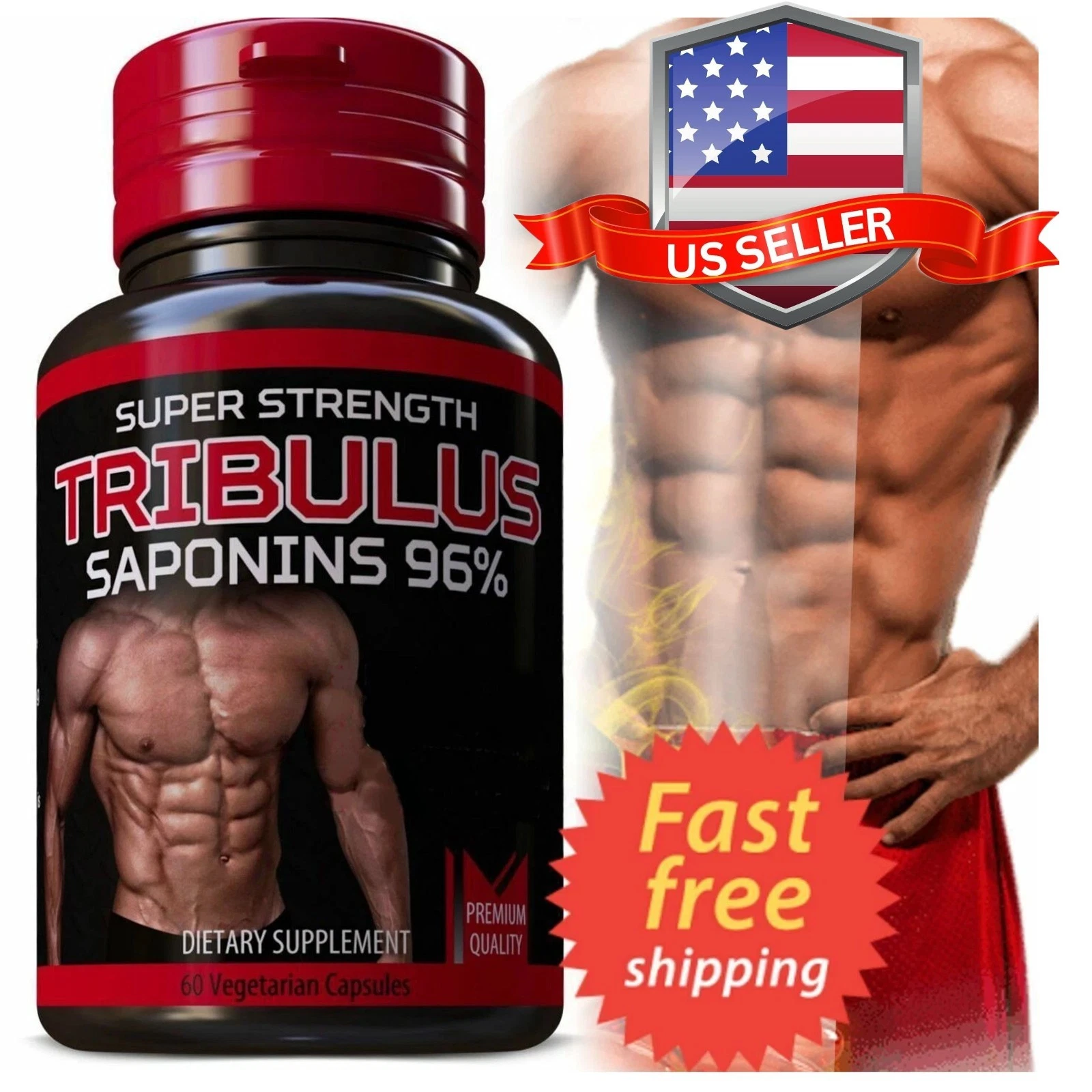 TRIBULUS TERRESTRIS 7500mg EXTRACT 96% SAPONINS SUPPLEMENT