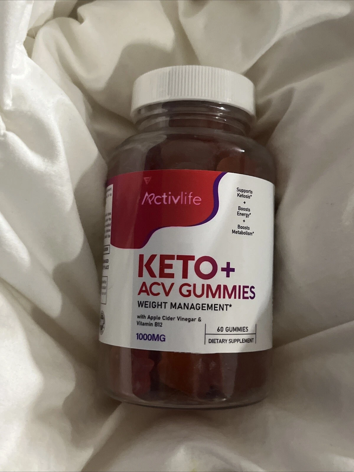 Activlife Keto + ACV Weight Loss Management 1000mg 60 Gummies EXP 1/26