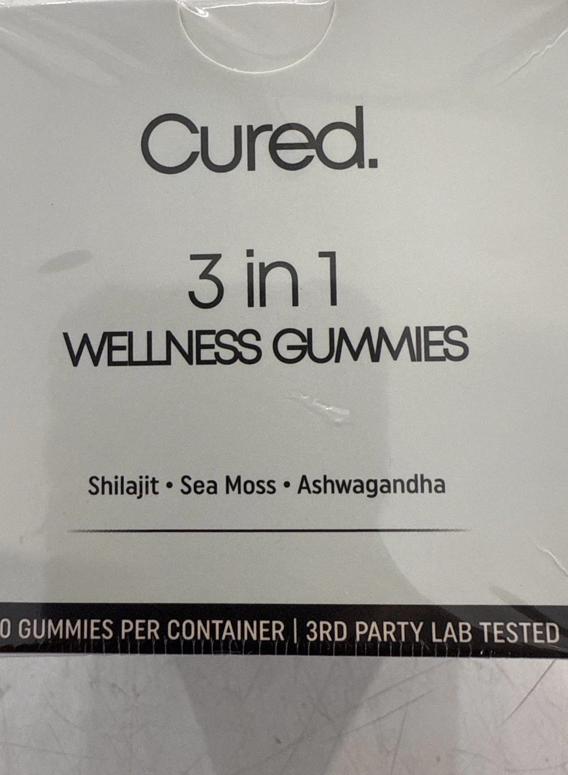 Cured 3-in-1 Wellness Gummies w/ Shilajit, Sea Moss, Ashwagandha 30 Gummies