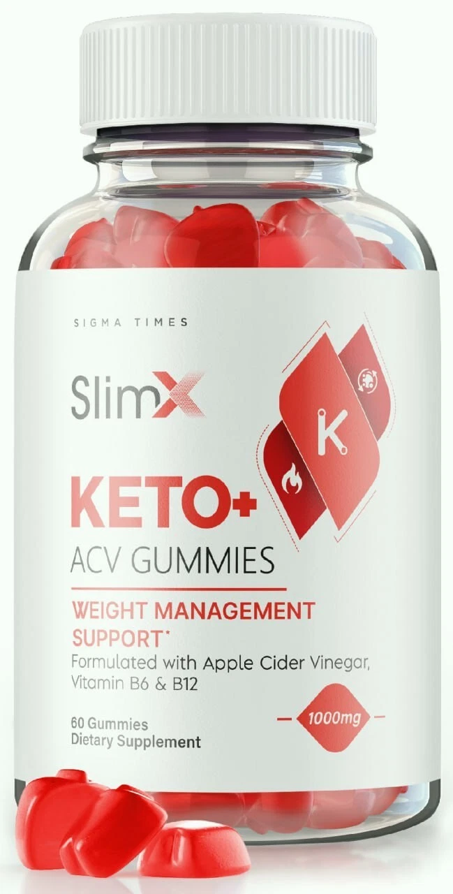 SlimX Keto ACV Gummies, Keto + ACV Advanced Weight Loss Support Gummy 60ct