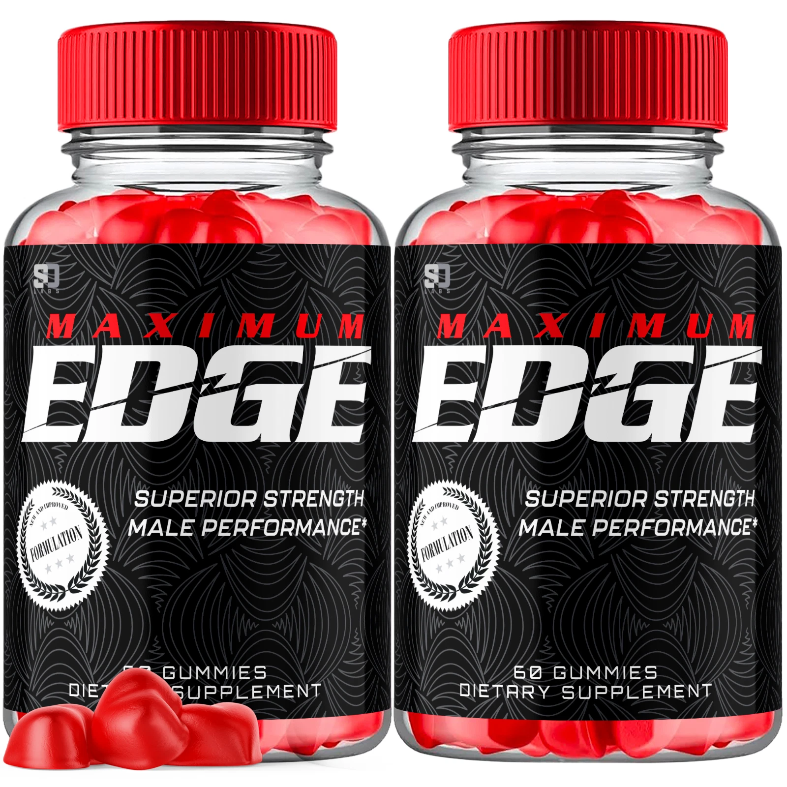 Maximum Edge Male Health Gummies Superior Strength Male Performance 120ct 2 Pack