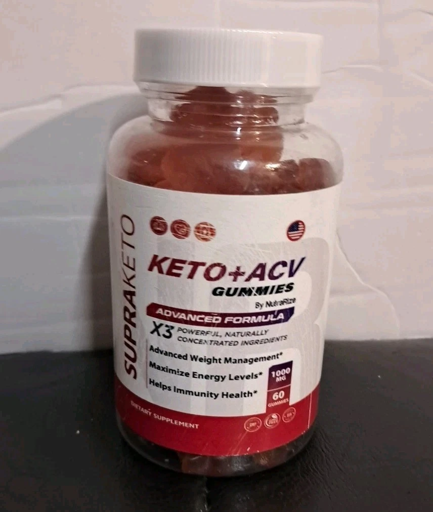 SupraKeto Keto ACV Weight Loss Gummies, Supra Keto for Energy 60ct