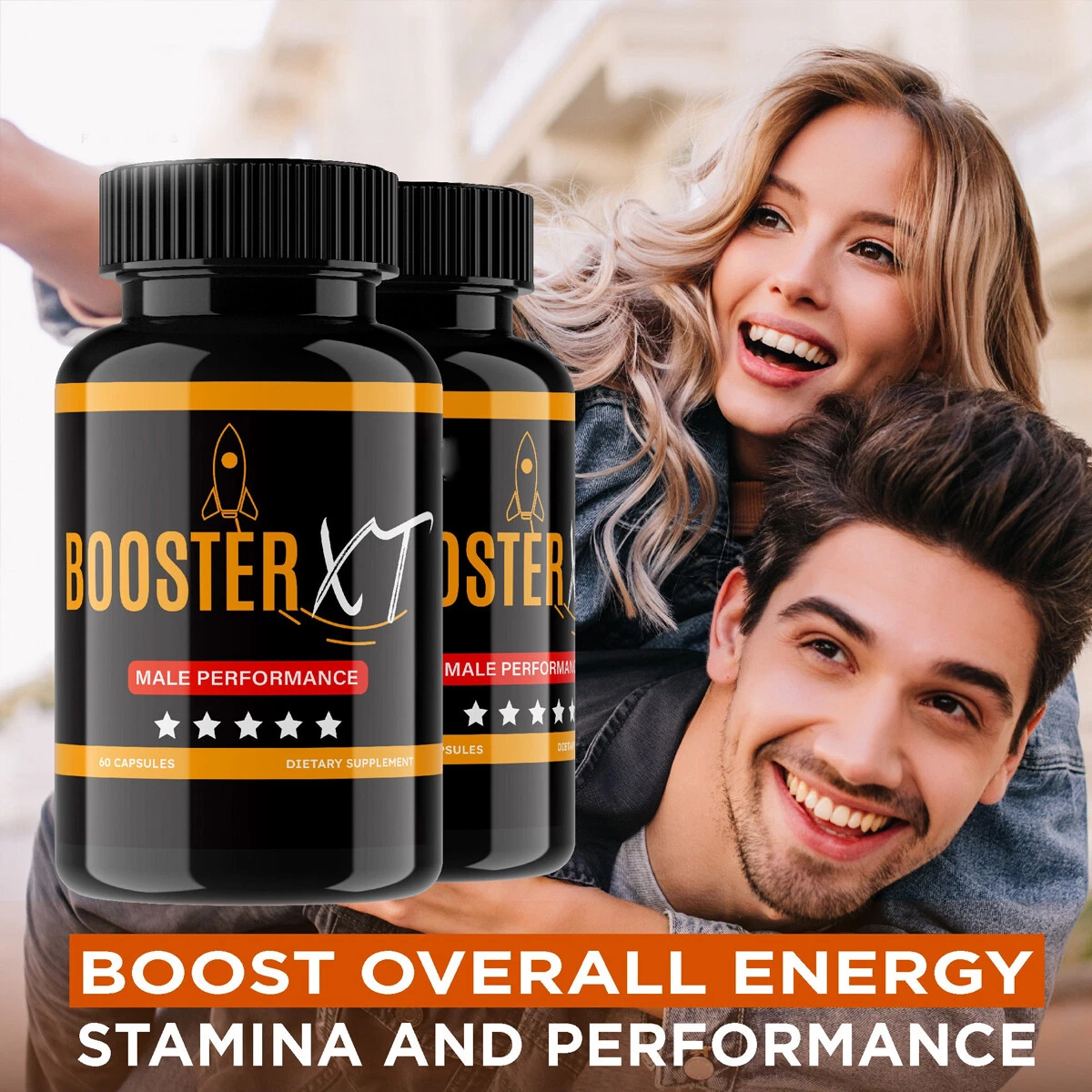 Booster XT Male Capsules to Boost T-Levels for Enhanced Intimate Drive(2 Pack)