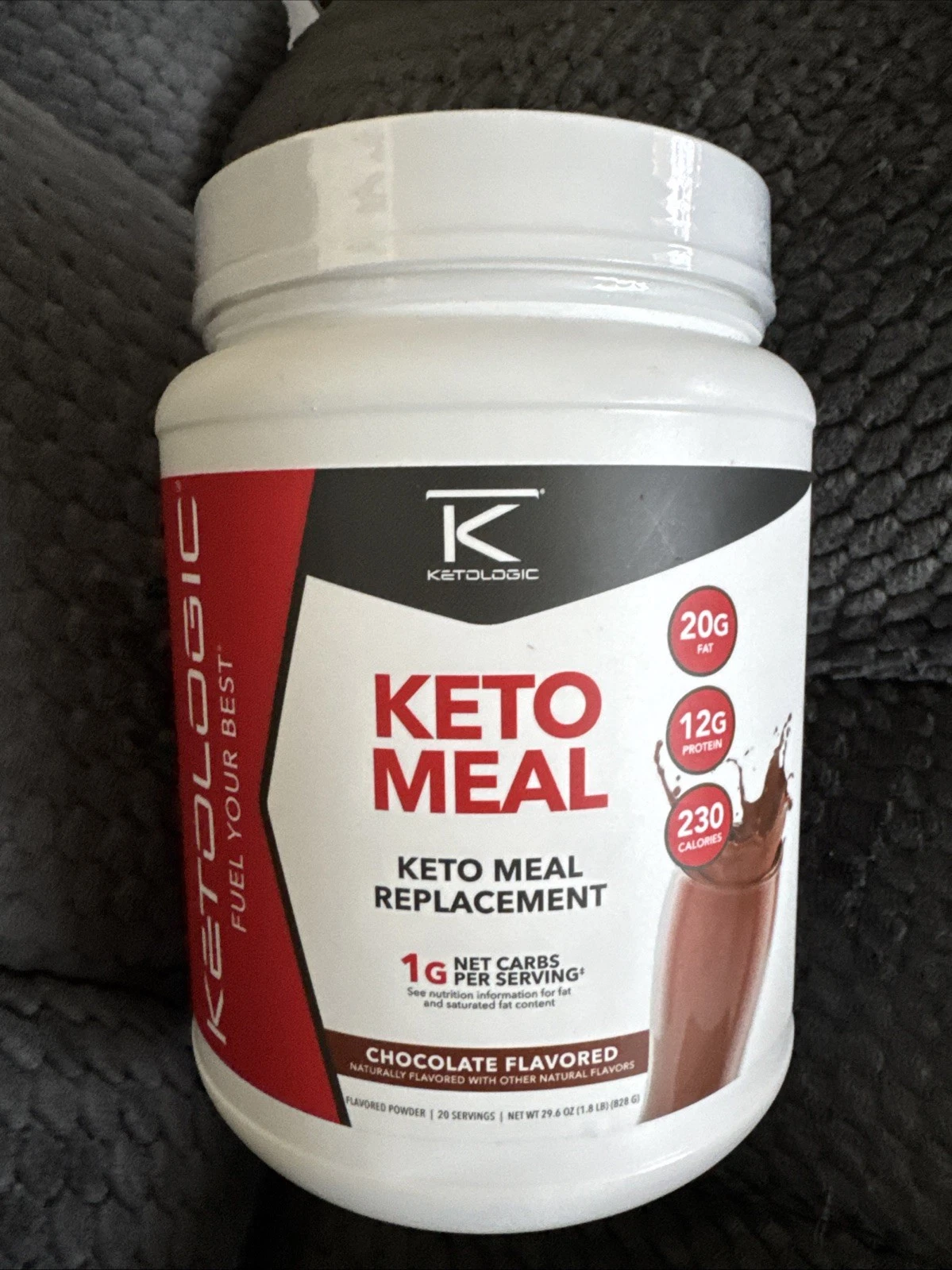 Ketologic Keto Meal Replacement Shake Powder for Optimal Results MCT Oil Gra
