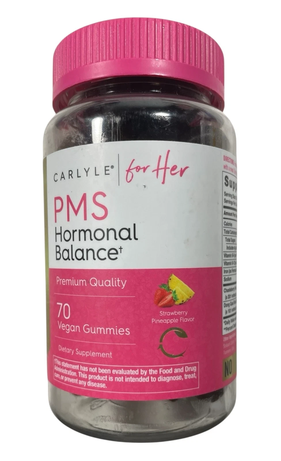 PMS Hormonal Balance Gummies - Strawberry Pineapple Flavor - 70 ct - Exp 01/26