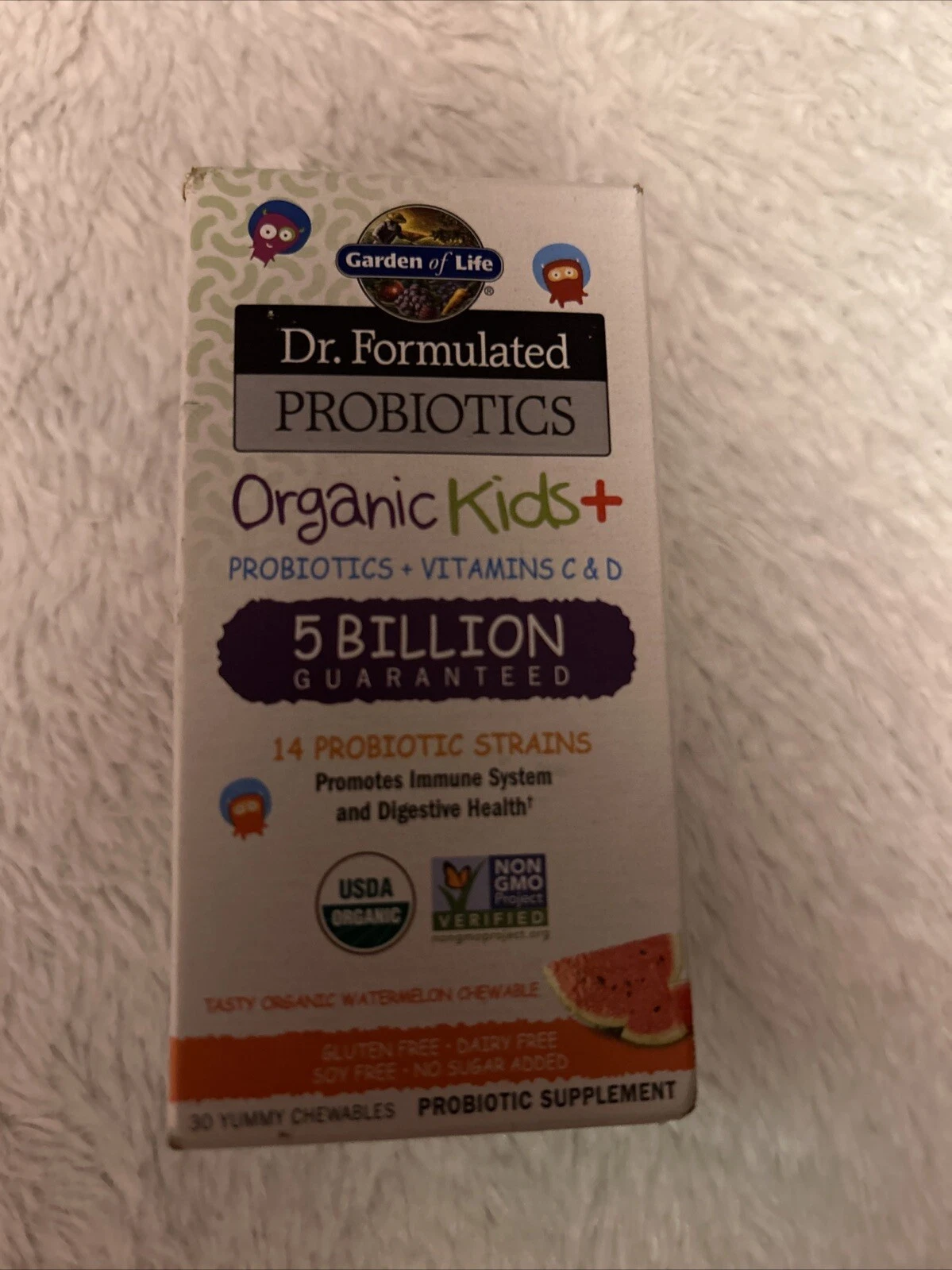 Garden Of Life Organic Kids + Probiotic Supplement -30 Yummy Chewables Exp 01/26