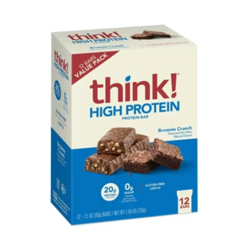 think! High Protein Brownie Crunch Bars