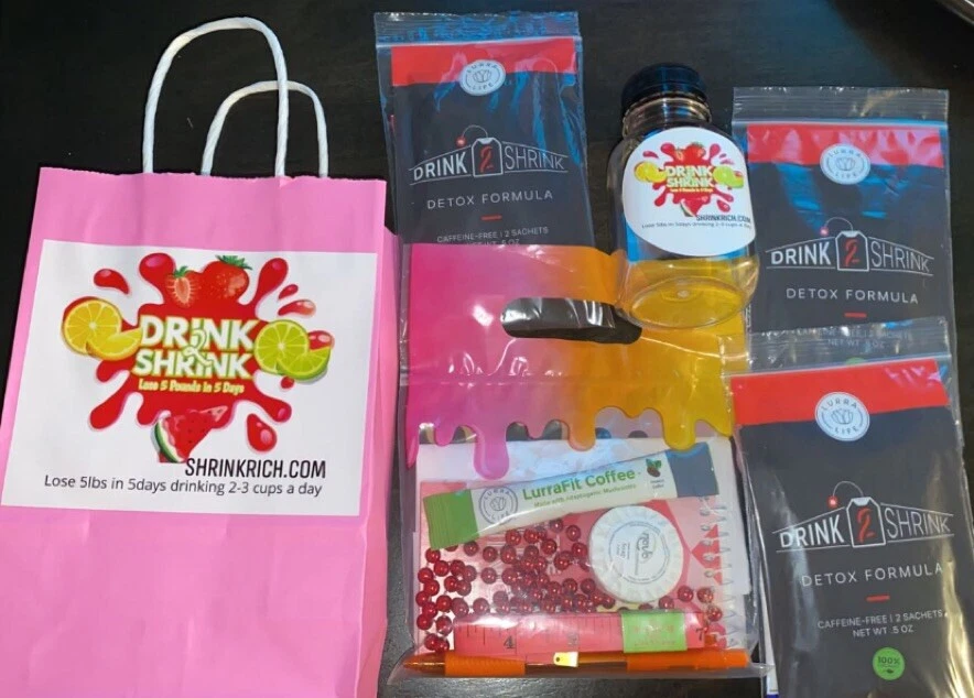 Drink2Shrink 3 Week Supply Weight-loss Tea Detox Kit 3 Gallons 3 Week Supply