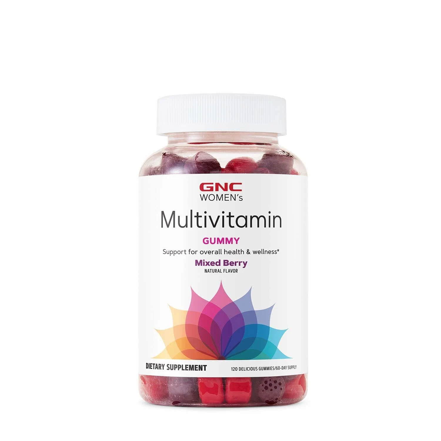 GNC Women's Multivitamin Gummy Supplement Daily Vitamin Mixed Berry Flavor 120ct