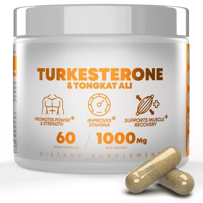 Turkesterone 1000mg Ultra High Strength Supports Energy, Performance, 60 Caps