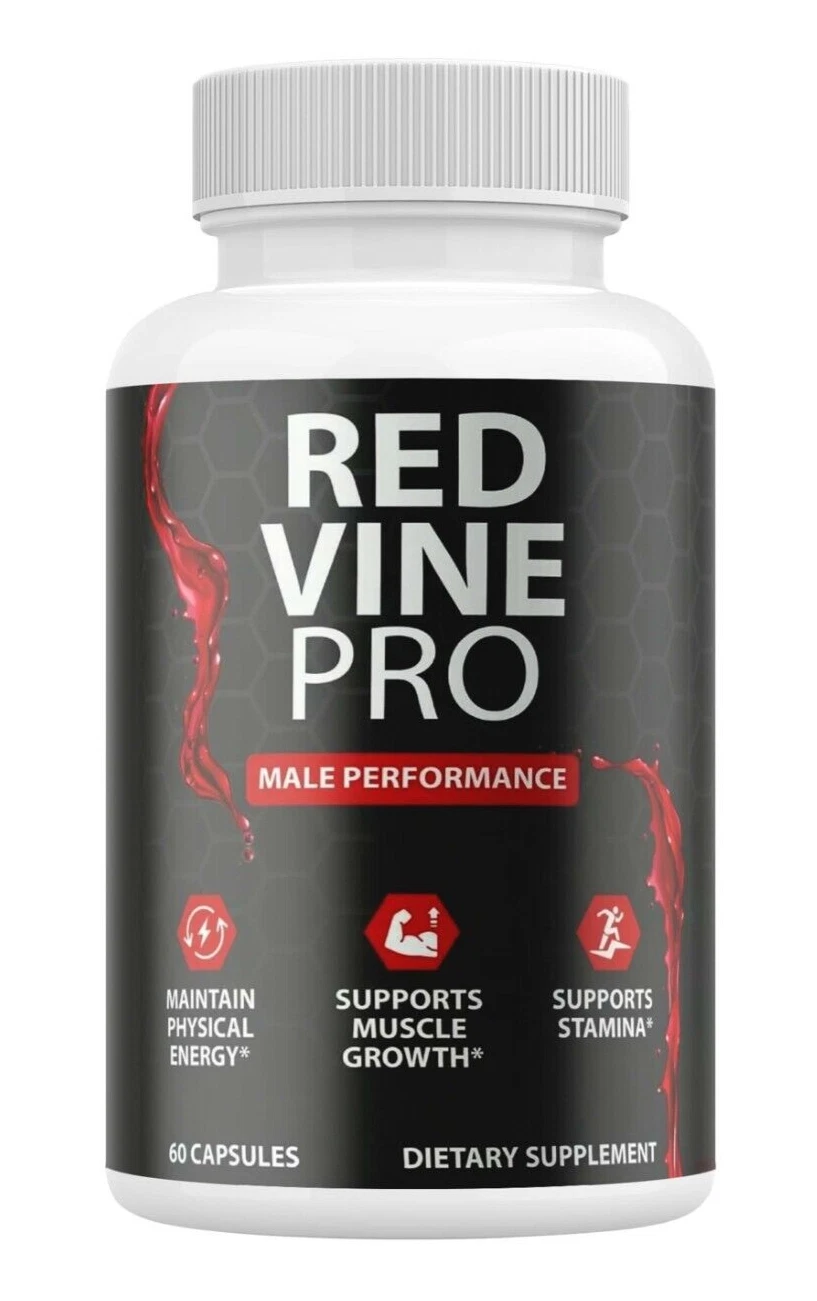 Red Vine Pro Male Pills, RedVinePro Male Vitality Supplement ( 1 Pack )