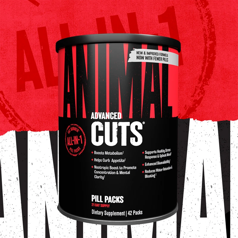 UNIVERSAL NUTRITION ANIMAL CUTS Advanced Fat Burner All-In-1 Thermogenic 42 Pack