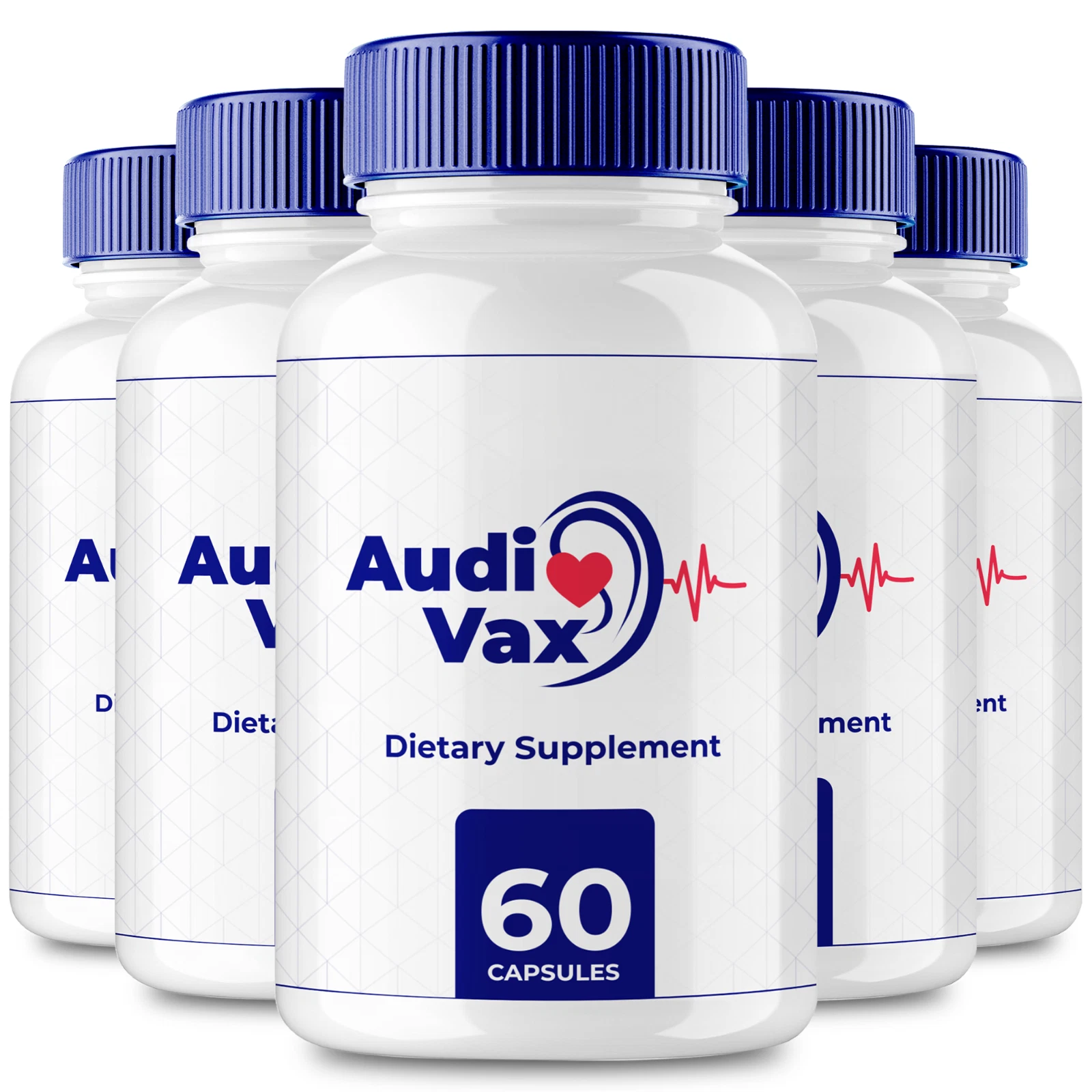(5 Pack) AudiVax Capsules, AudiVax Tinnitus & Ear Ringing Relief (300 Capsules)