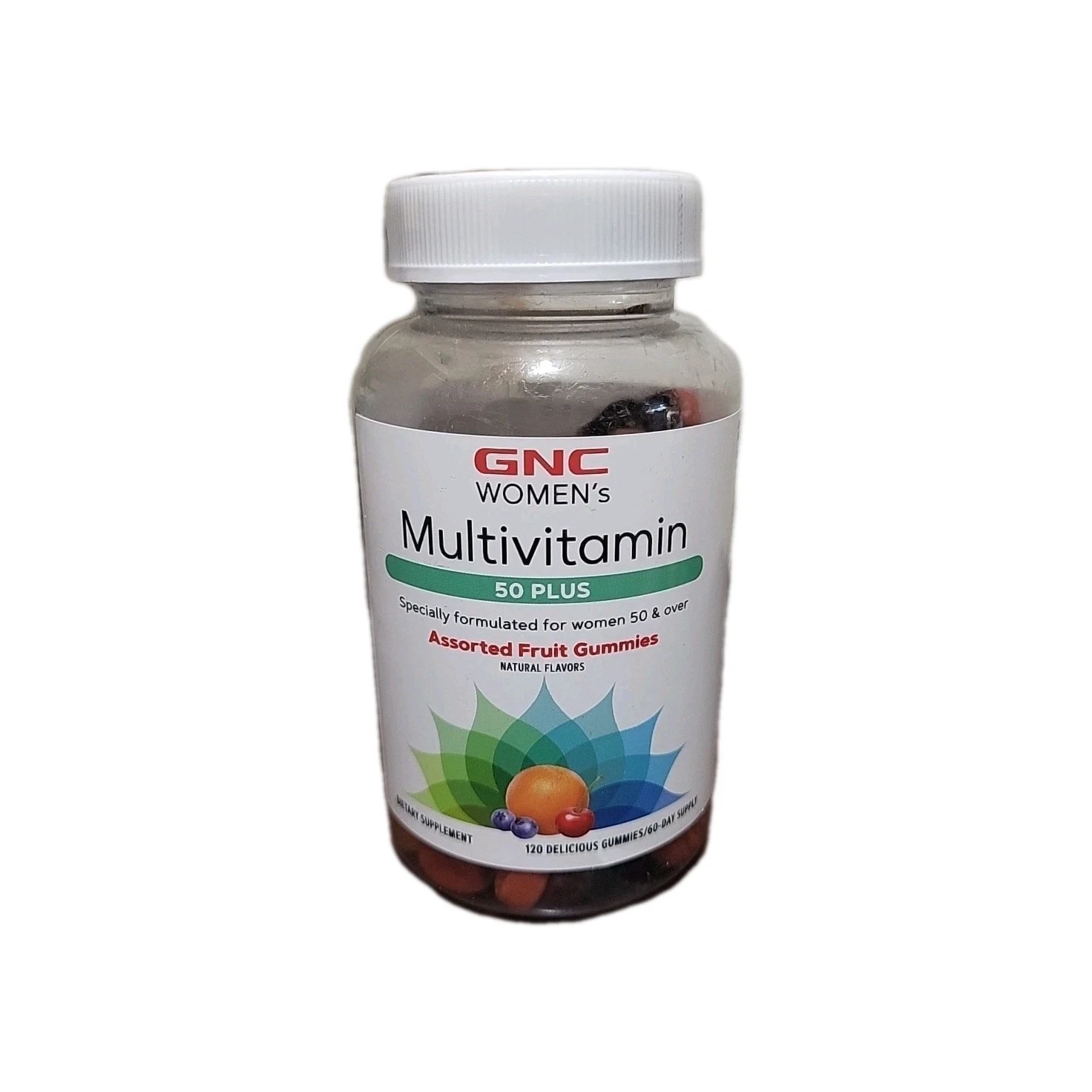 GNC Women's MULTIVITAMIN, ages 50+, 120 ct fruit flavored gummies