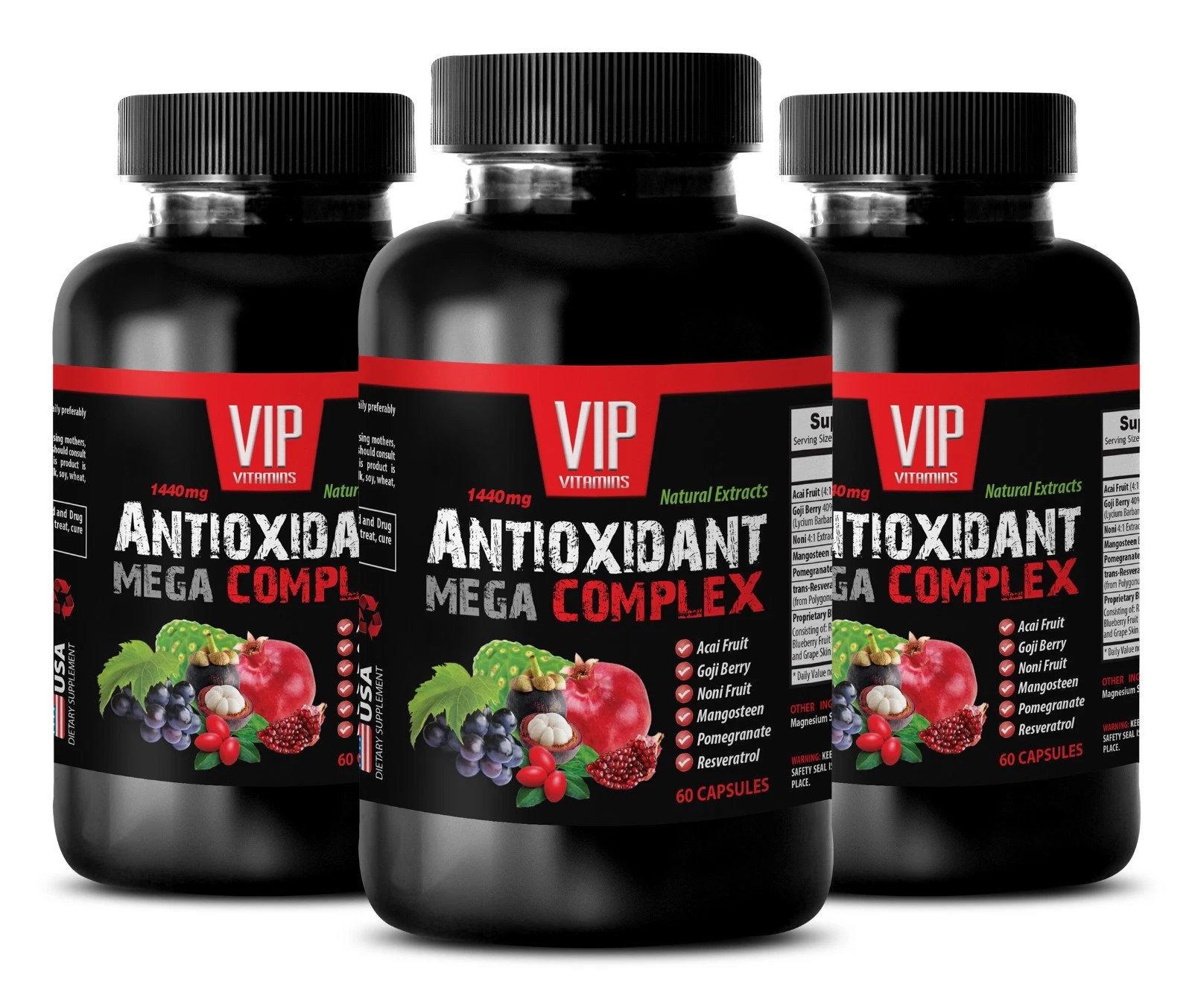 Antioxidant vitamins for men - ANTIOXIDANT MEGA COMPLEX 3B - Resveratrol complex
