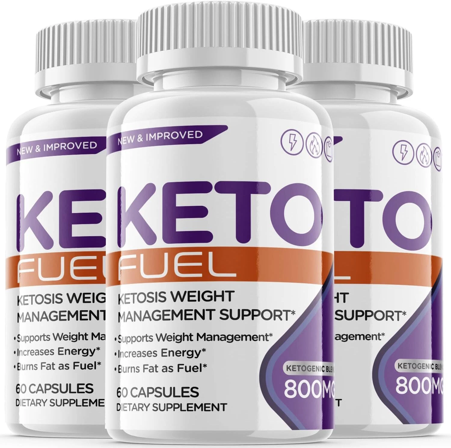(3 Pack) Keto Fuel Pills - Keto Fuel Supplement For Weight Loss - 180 Capsules